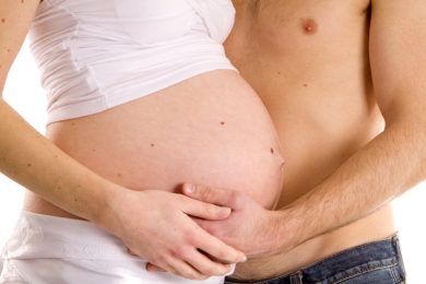 pregnant woman and man